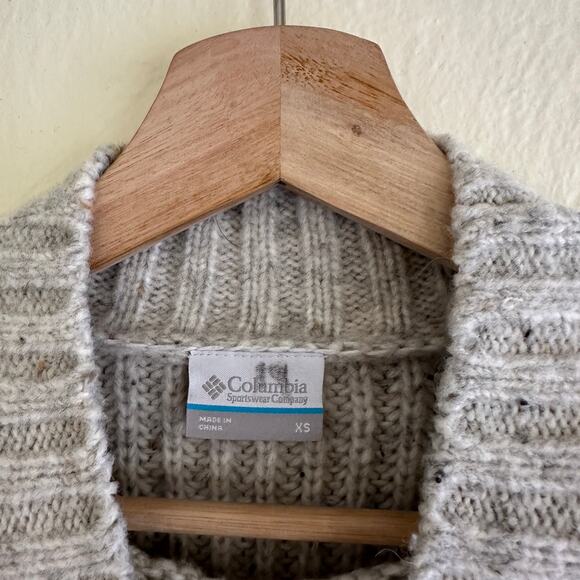 Columbia Wool Thick Knit Pine Street Oversized Sweater XS - Picture 4 of 6